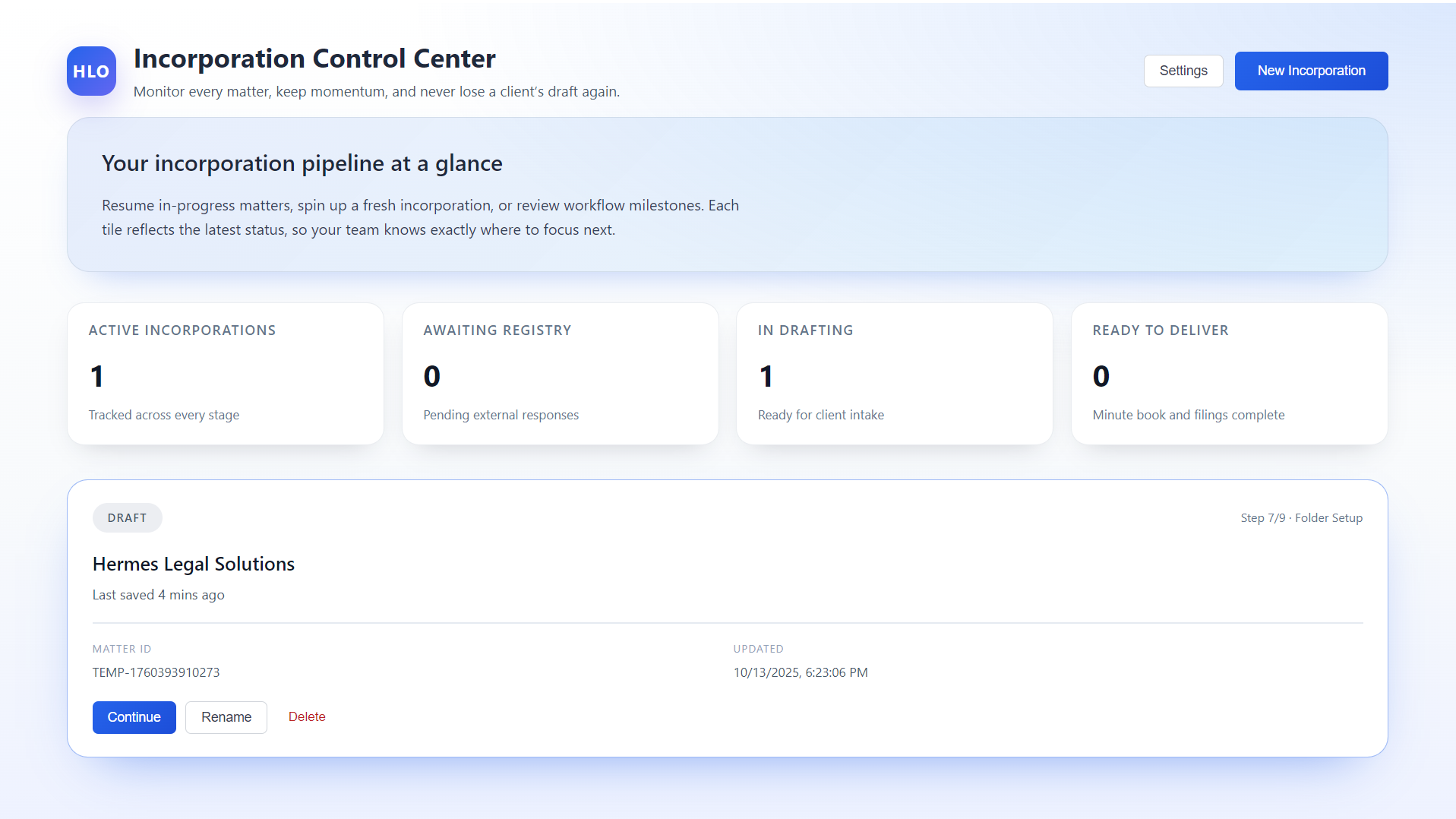 Incorporation Automator